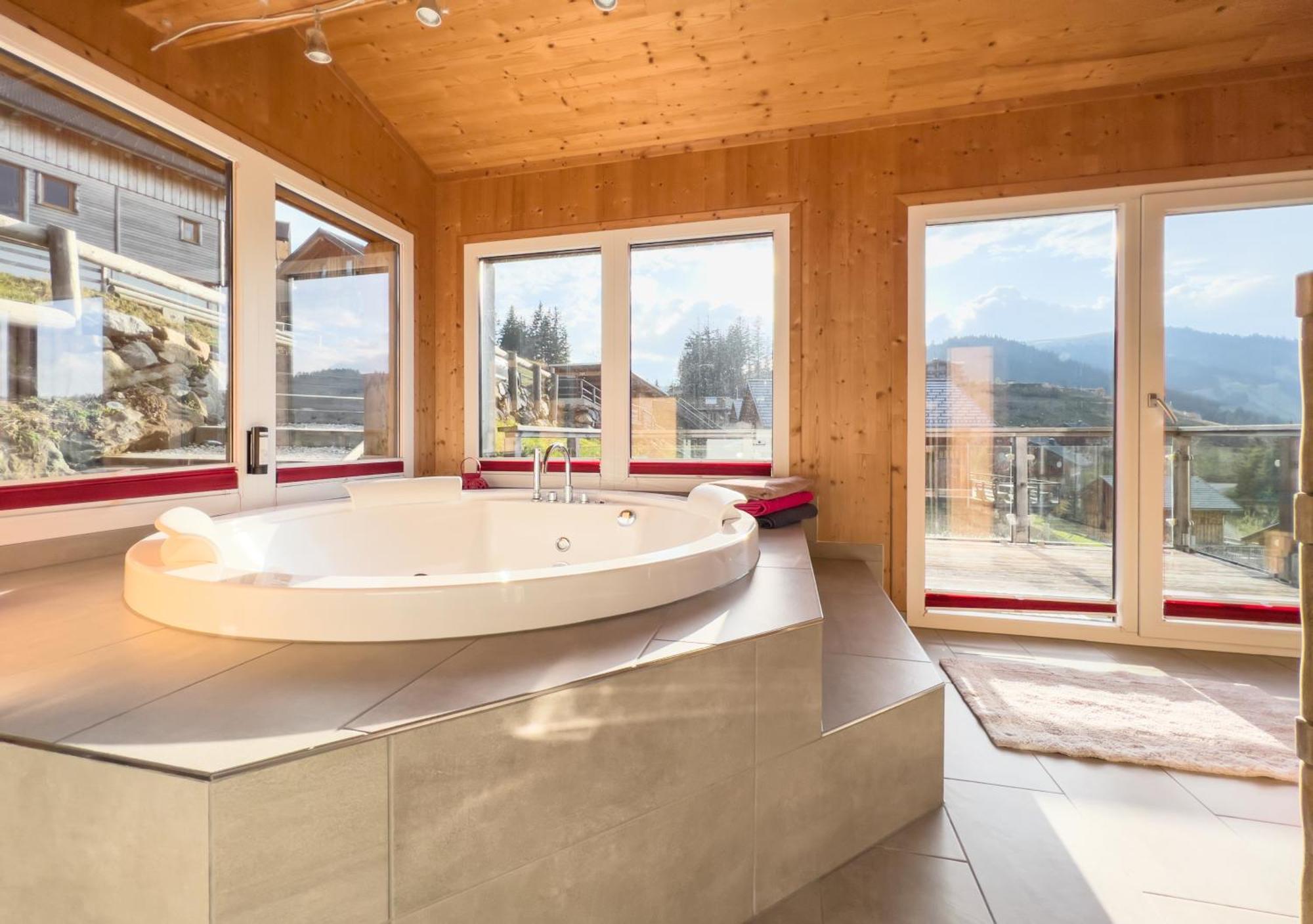 1A Chalet "Wolke" Wandern, Grillen, Wellness Im Traumhaus Wolfsberg Bagian luar foto